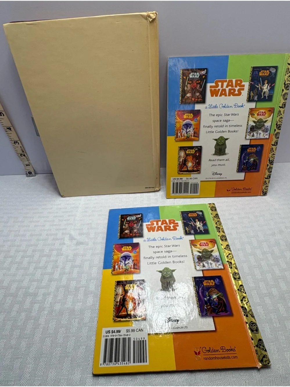 Star Wars Hardcover Kids Books Vintage pop-up Purple, Orange, Gold